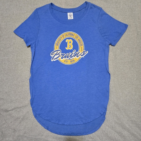 UCLA Bruins Women's Workout Top Blue Yellow Size Large (12/14) - Picture 9 of 12